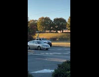 Large skeleton half back of the vehicle