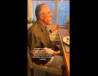 Man talks about Roman Empire at dinner