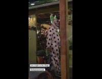 just a night in the village clown walking