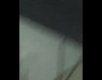 Large spider crawls on the wall outside the window