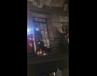 Balcony skeleton pirate costume electric chair decoration 