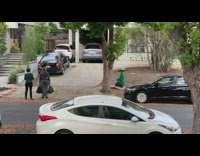 Group of friends video shoot along the street 