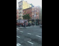 Guy with trump sign argues stomps foot