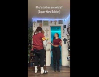 Couple do the clothes swap trend