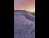 Sunrise view from the top of the mountain of Mount Adams