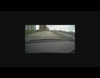 Formula 1 car passes by on the Manhattan road