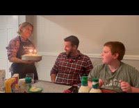 Man suspicious of trick candles on cake