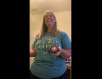 Woman cuts into red cabbage says there is a god 