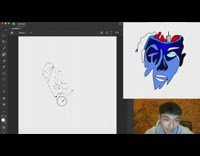 Guy films himself drawing NFTs 