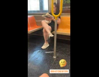 Collab WINY - Woman with weird private body part tattoo on leg