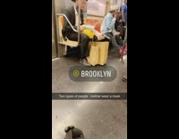 Two types of people neither wear a mask