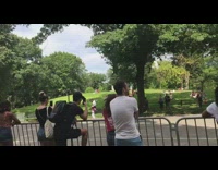 Collab WINY - people skating man colorful pants balancing bottles