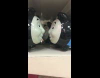Thomas the train piggy bank kisses 