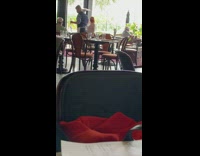 Lady Poses for Photo at Restaurant 