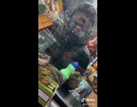 Collab BitchIG2 - Man in black jacket asks cashier how much is a 50 cent juice 