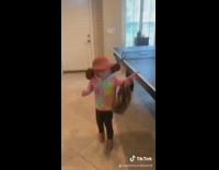 Girl in expensive designer clothes