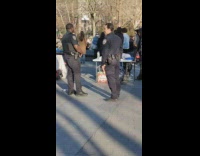 Man has dildos in had offers poems