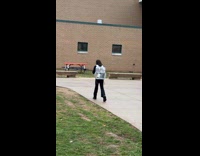 Dad shouts skibidi drop kid to school