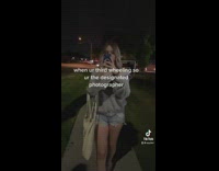 Girl third wheel take pictures of couple