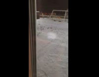 Heat from house escapes when door opens 