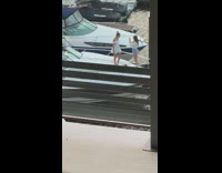 Woman white dress white yacht boat 