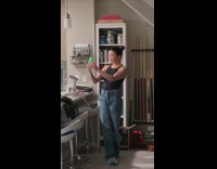 Girl black top film tiktok lip sync