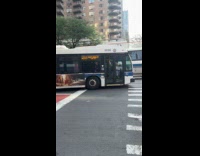 Guy blocks bus stand in middle road part 1