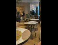 Girl black jacket white boots camera flash