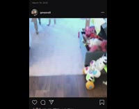 Dad kicks pink ball into grey basket 