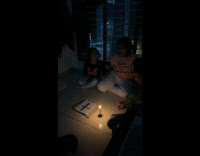 Kids chant around candle get scared