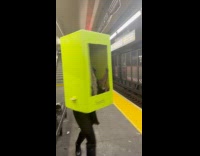 Girl in Bratz box spins while walking