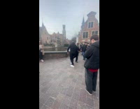 Collab IITW - Couple in black dance video shoot middle of park