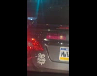 Car drives around with funny license plate part 1