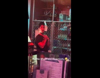 Waiter reacts at guy sound like Ariel