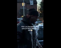 Man doing carwash splashing soap on face