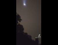 Collab BitchMP - Helicopter shining light on bikers in dark park 