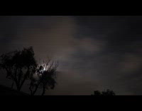 Time lapse video of moon in sky