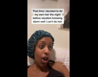 Collab BitchIG2 - Girl tries to do her own hair terrible results 