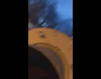 Large tube sounds like engine when hit