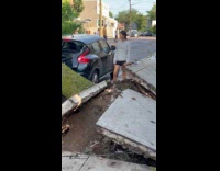 Tree fell on vehicles aftermath of storm Part 2