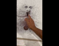 Submitter shows pen artwork with music interpretation