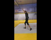 Collab DailyDoseOfInternet - Guy jump trampoline five full body twist