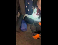 Guys catch rat inside the dorm room