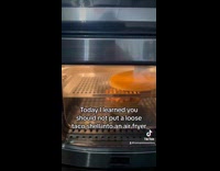 Collab Clips_MPUGC2 - Loose taco shell spins inside air fryer 