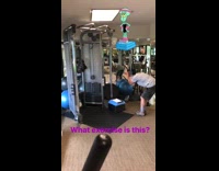 Guy uses indoor gym equipment machine wrong