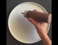 Plating styles with chocolate