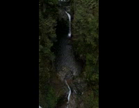 Collab ClipsIG - Waterfalls Fill up Basin then Flows Down Mountain