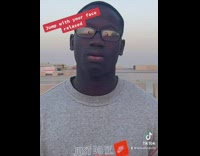 Guy jumps in slow motion in front of camera