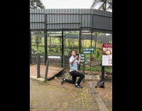 Man pretends to be a wolf and returns to be a man