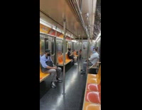 Guy plays VR video game subway pt. 2